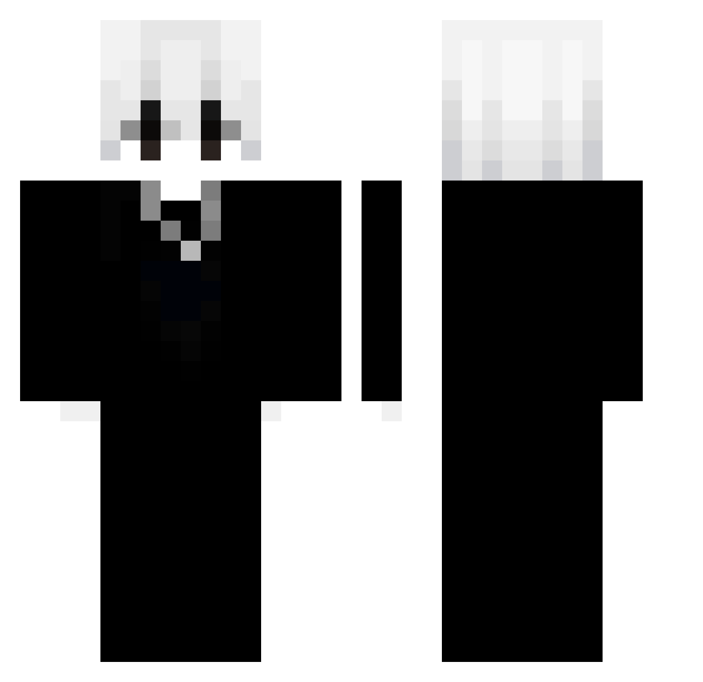 Gatorirvin Minecraft skin, front and back view