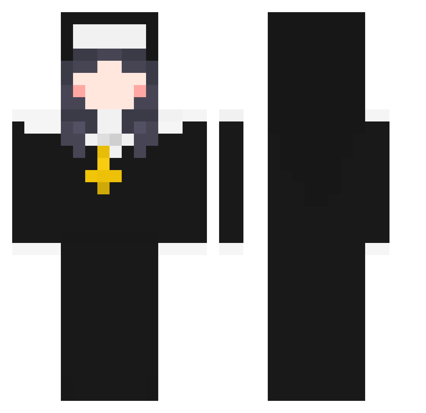 Prinny_ Minecraft skin, front and back view