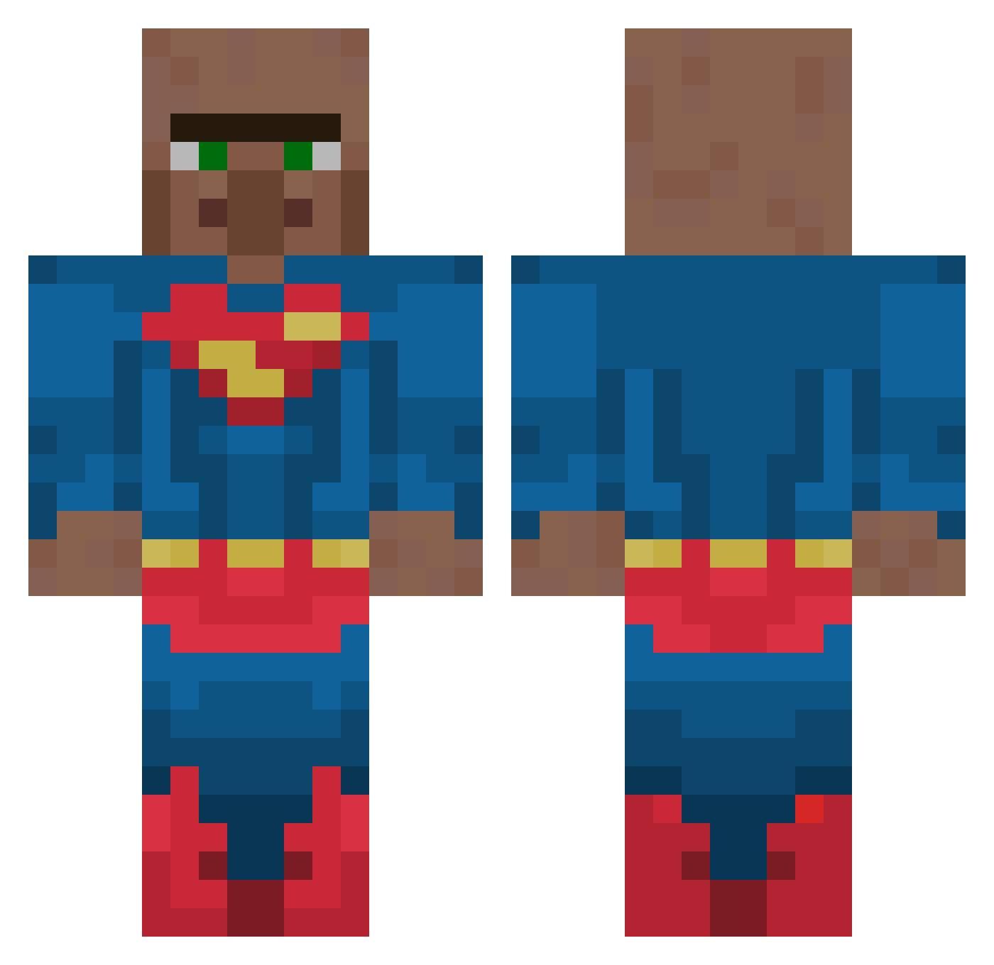 zVerklickt_ Minecraft skin, front and back view