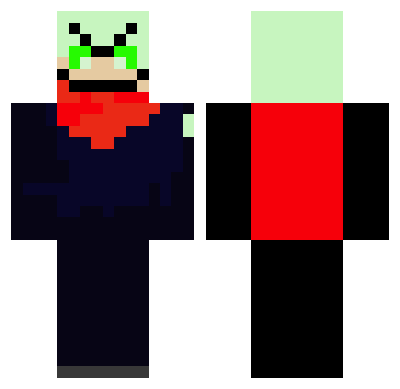 Cocopuffs3512 Minecraft skin, front and back view