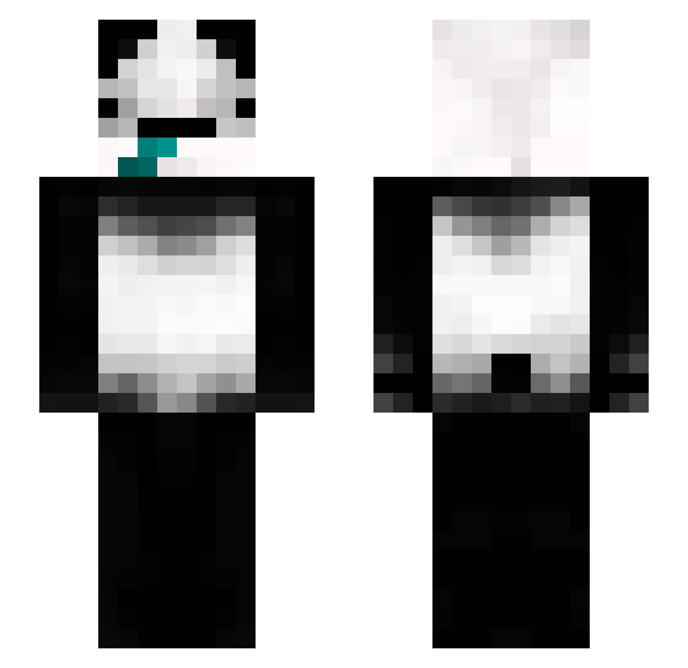 ZeN_77 Minecraft skin, front and back view