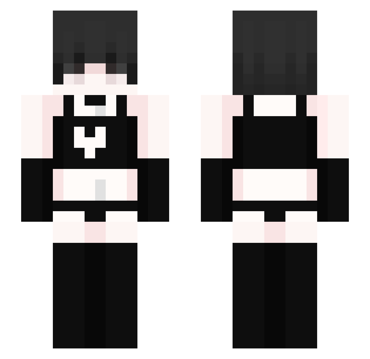 ukiyok Minecraft skin, front and back view