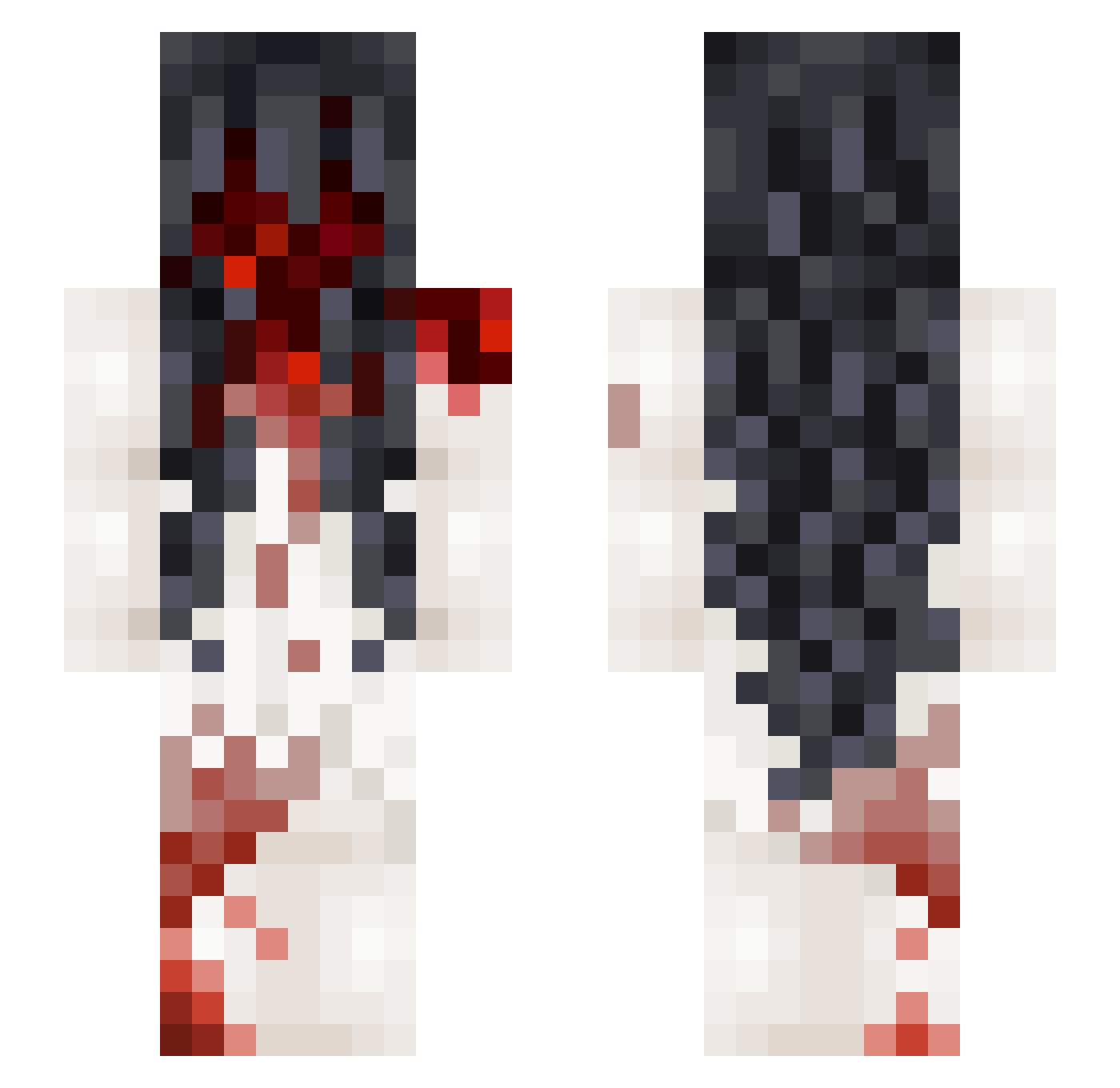 yowhoo Minecraft skin, front and back view