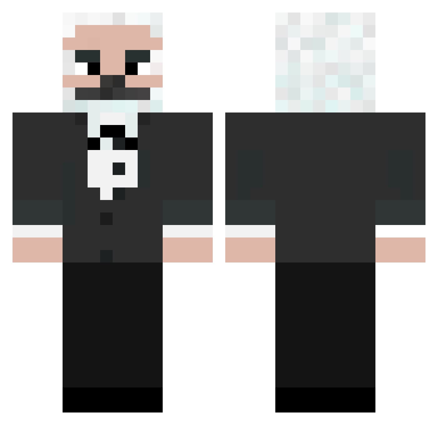 Nzxw3333333334 Minecraft skin, front and back view