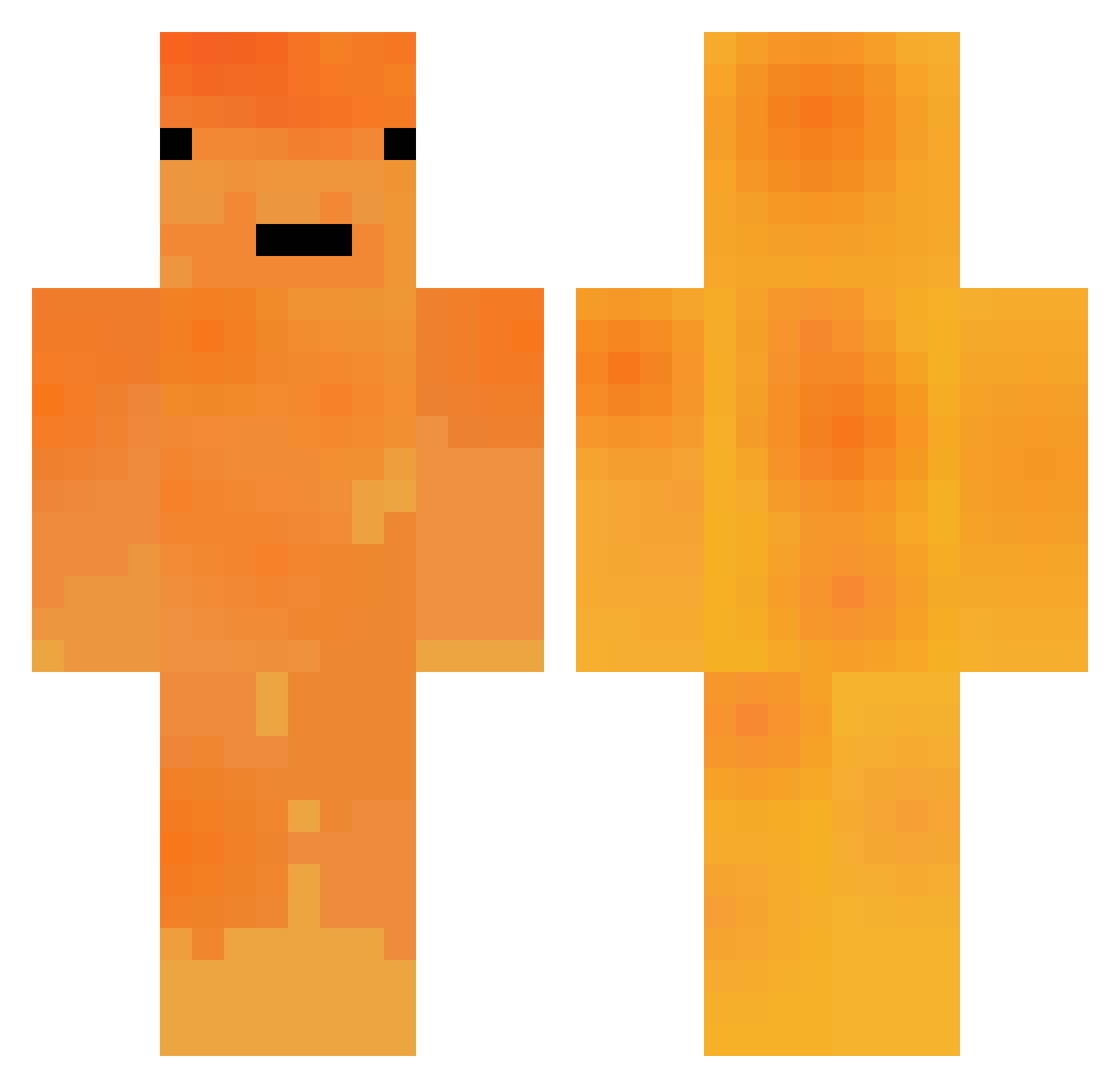 Gun_go9ma Minecraft skin, front and back view