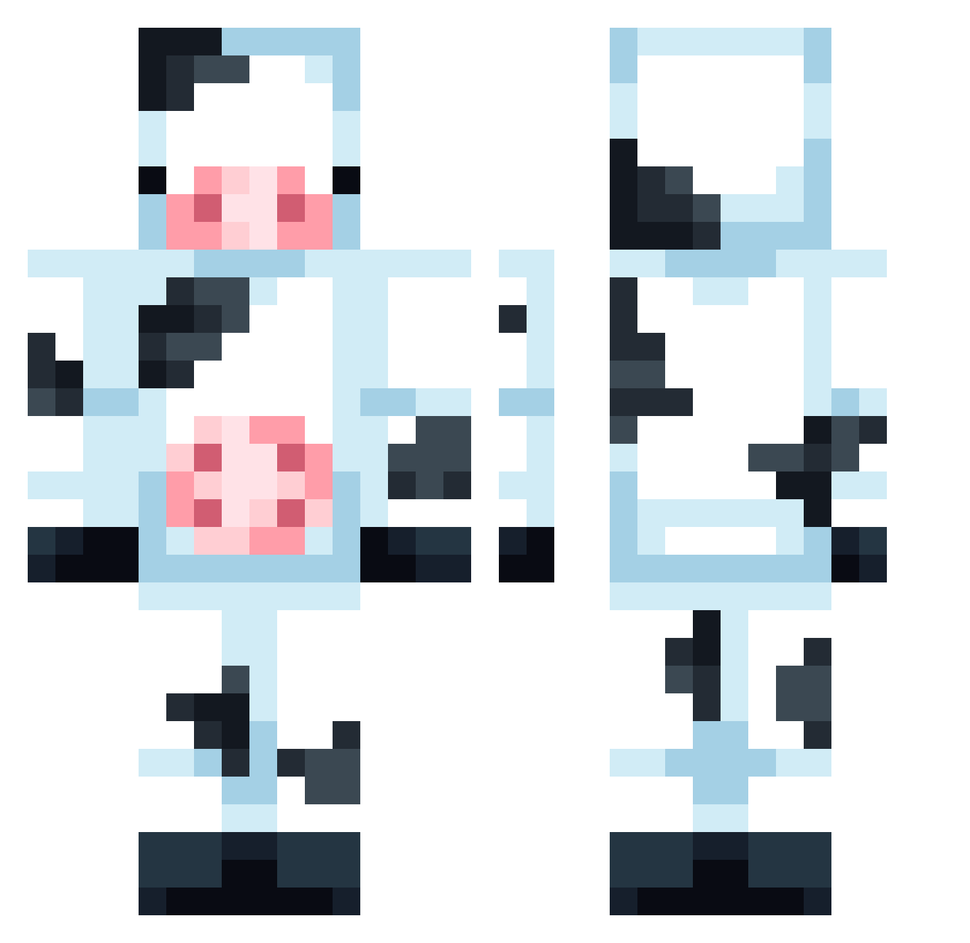 vibechecker_ Minecraft skin, front and back view