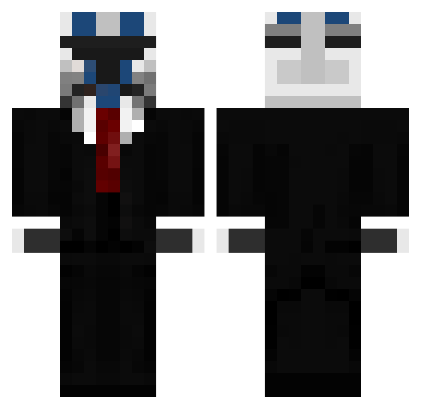 Kaasaizoki Minecraft skin, front and back view