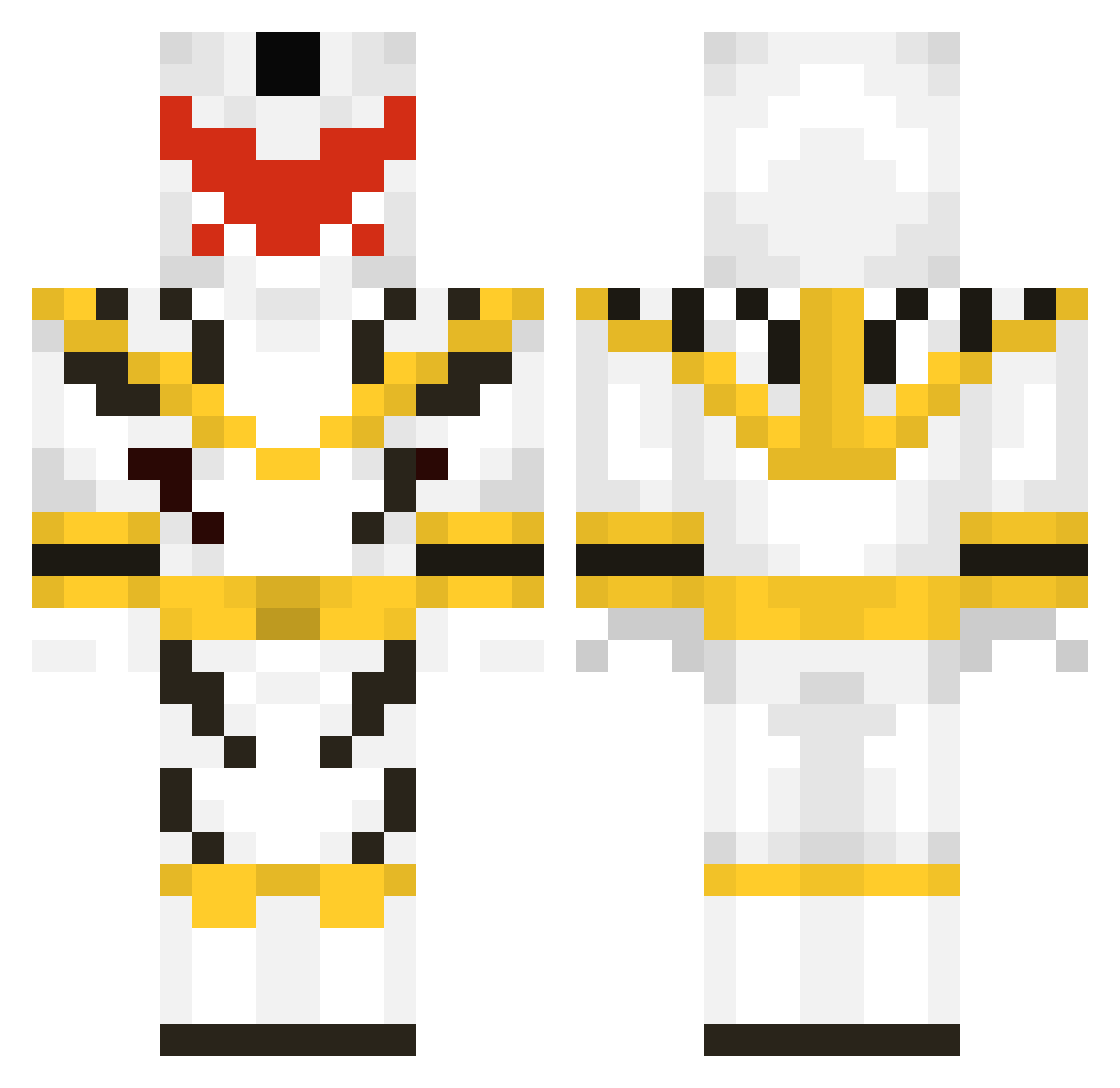 Wachiturroo Minecraft skin, front and back view