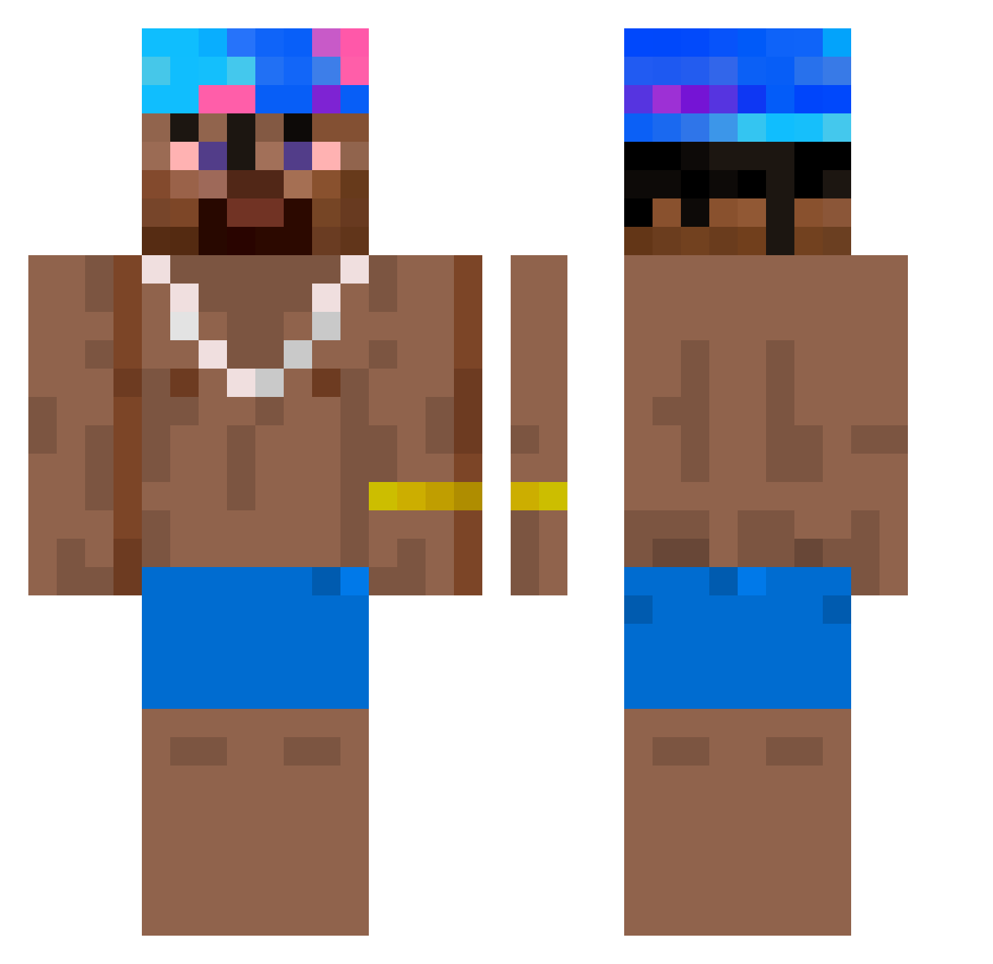 Wientyl_ Minecraft skin, front and back view