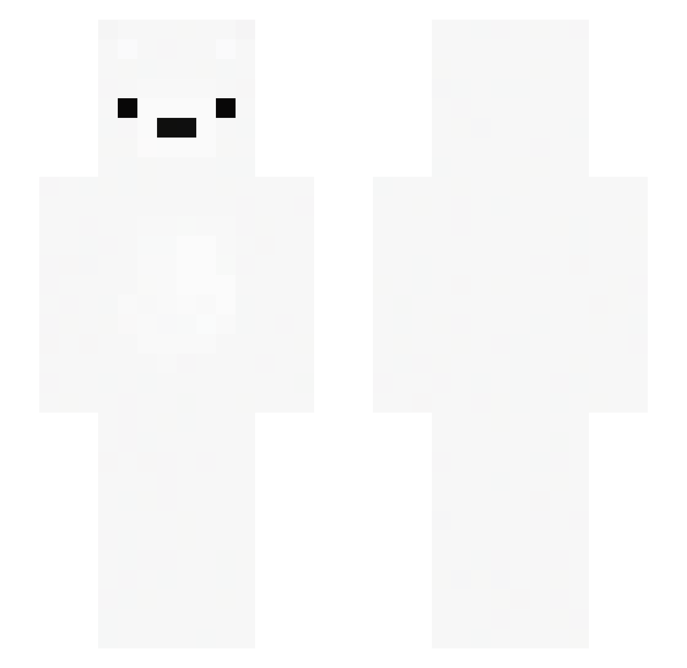 _LovePrime Minecraft skin, front and back view