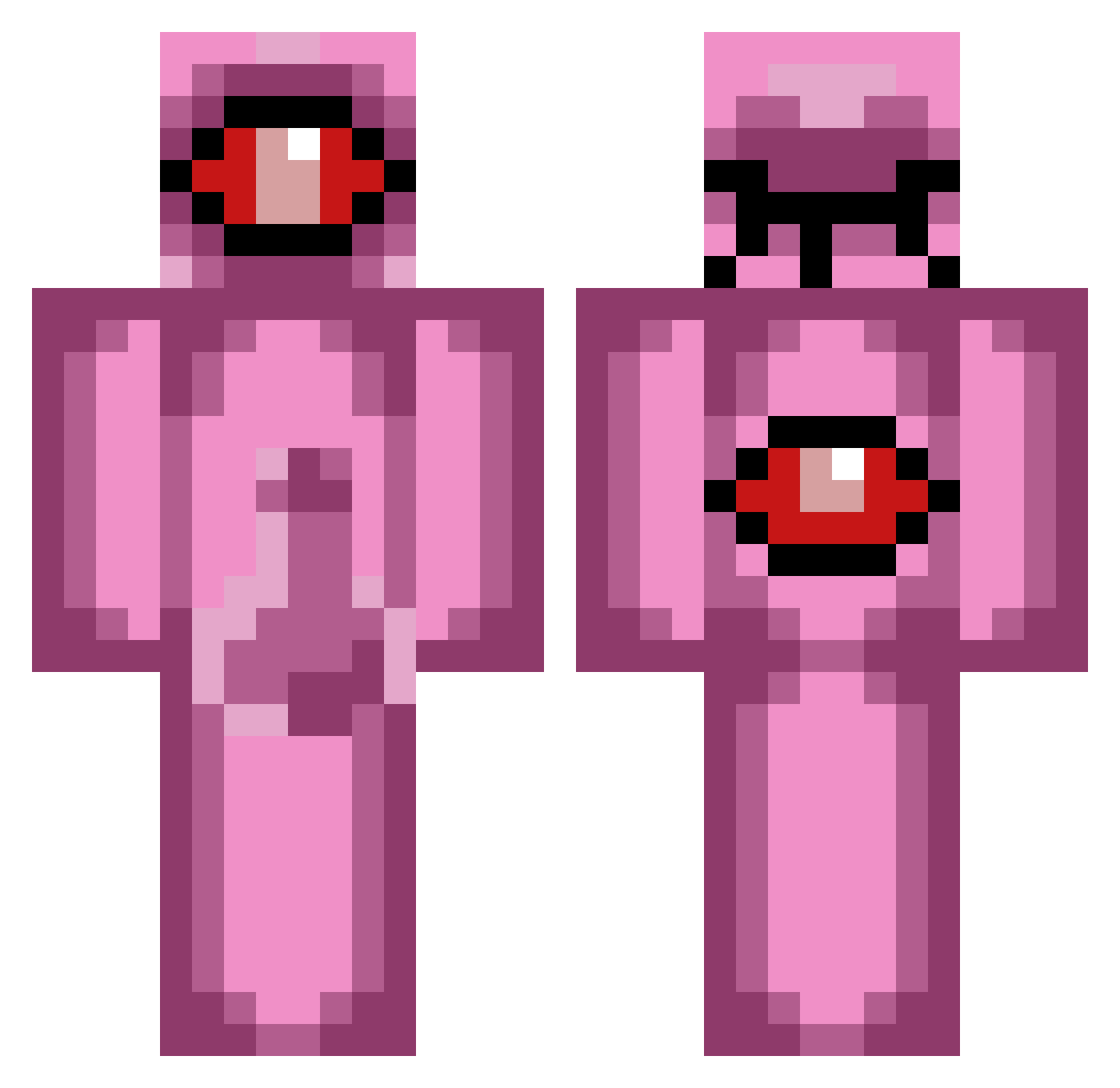 maltwheezer Minecraft skin, front and back view