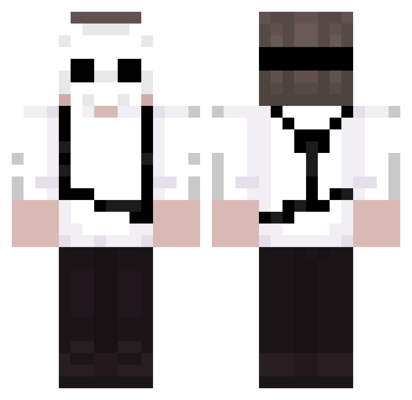 Solxir_ Minecraft skin, front and back view