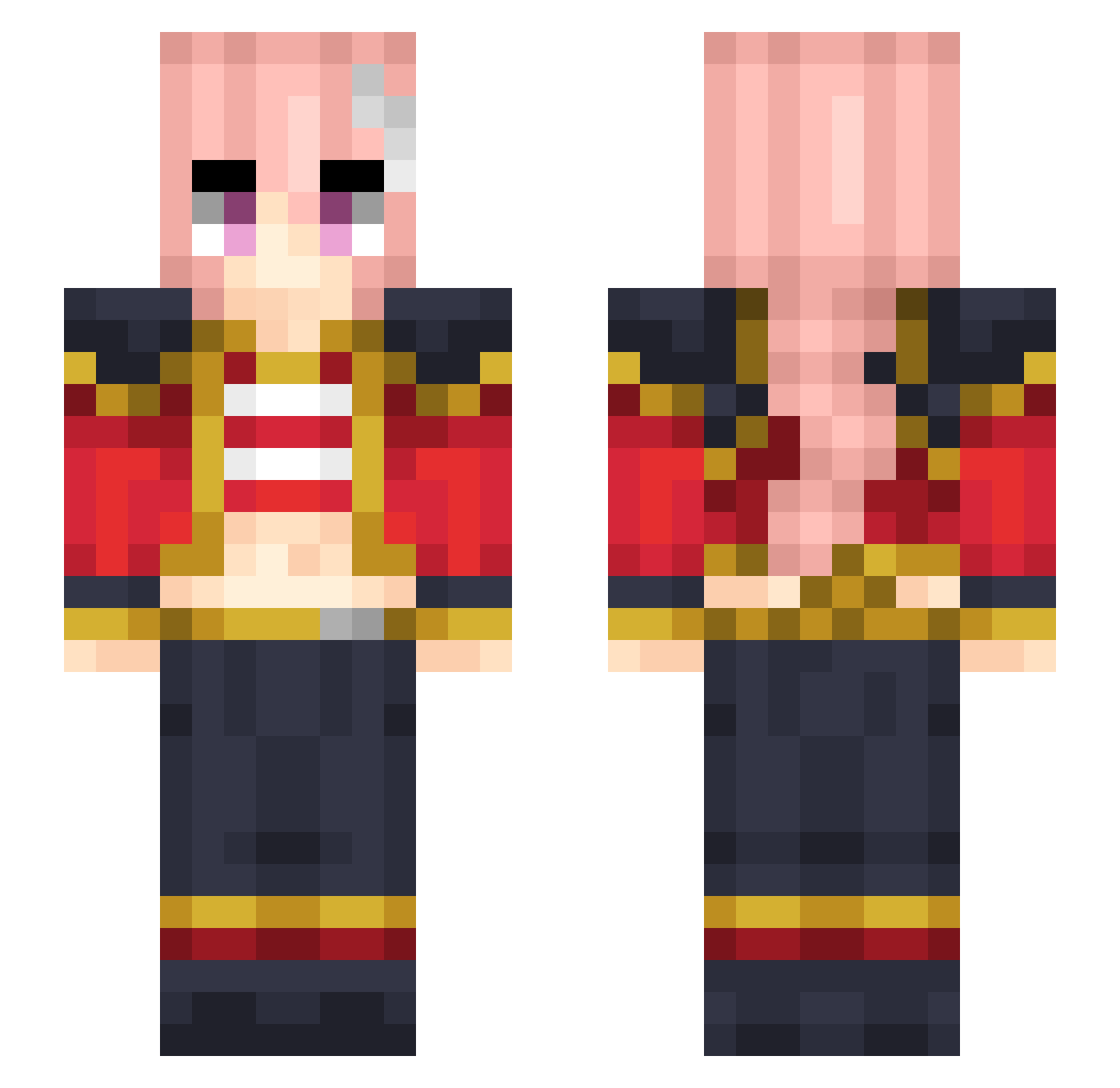 Jowonny Minecraft skin, front and back view