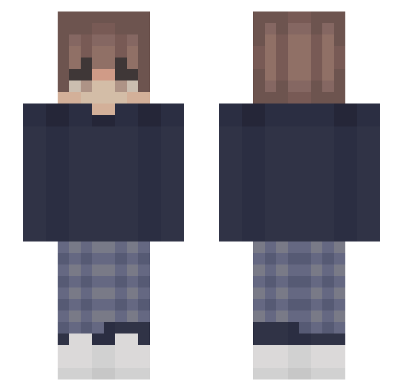 wildthing12 Minecraft skin, front and back view