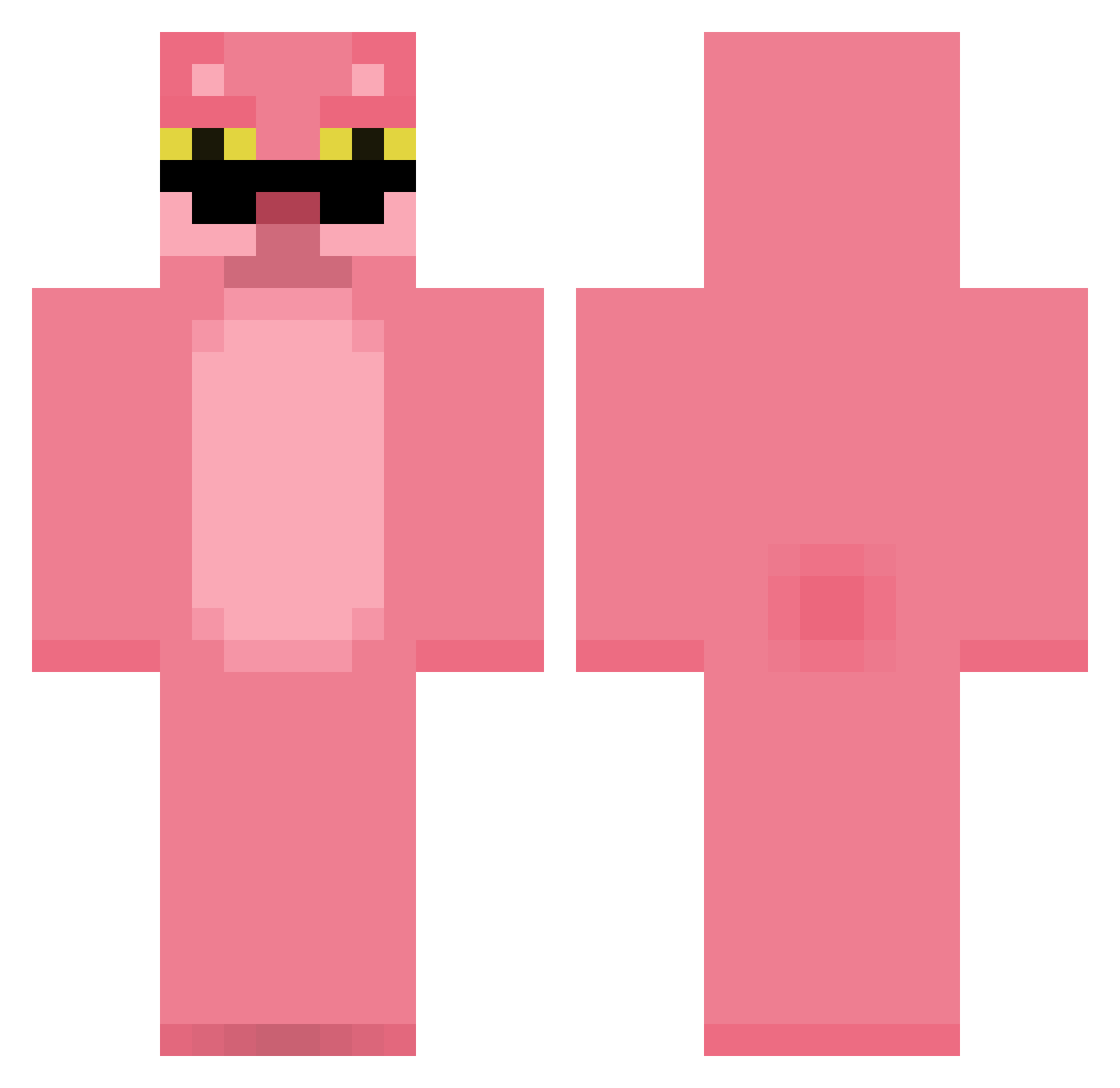 OneOfMyTurns Minecraft skin, front and back view