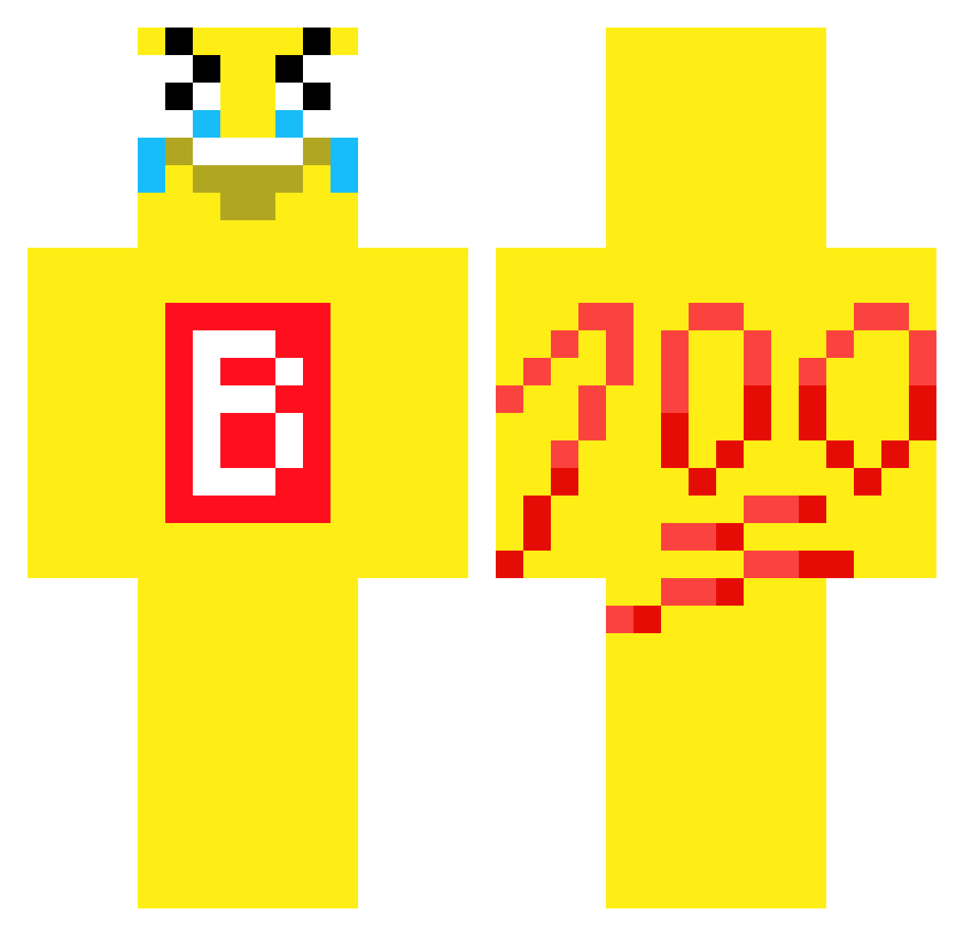 _sd9 Minecraft skin, front and back view