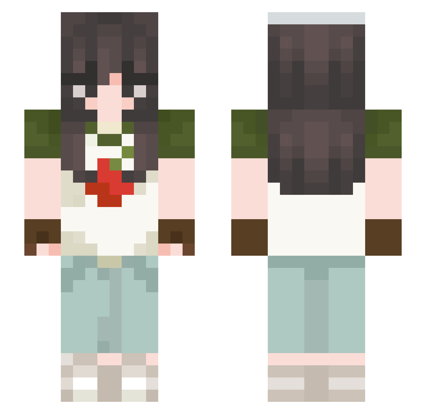 togekissez Minecraft skin, front and back view
