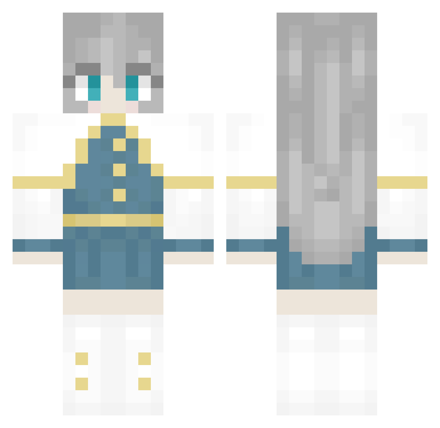 TzssiaEralith Minecraft skin, front and back view