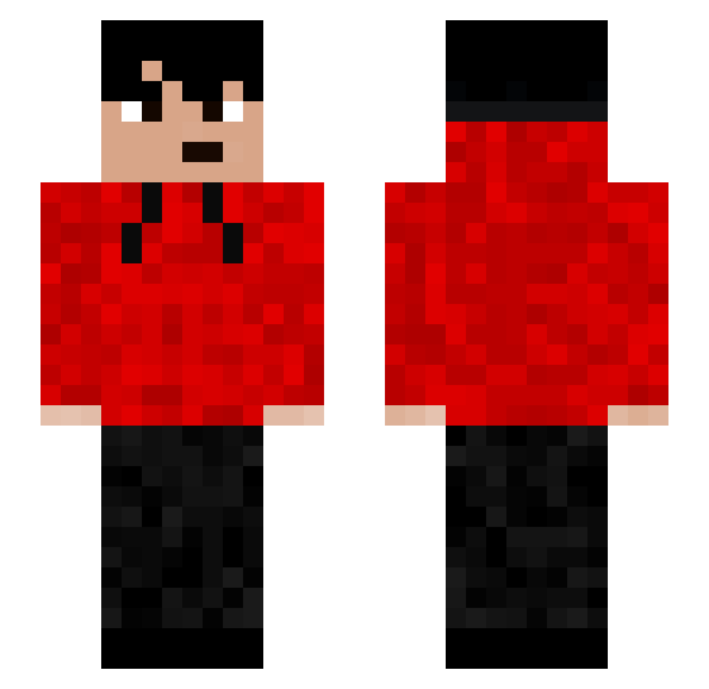 SandOki32 Minecraft skin, front and back view
