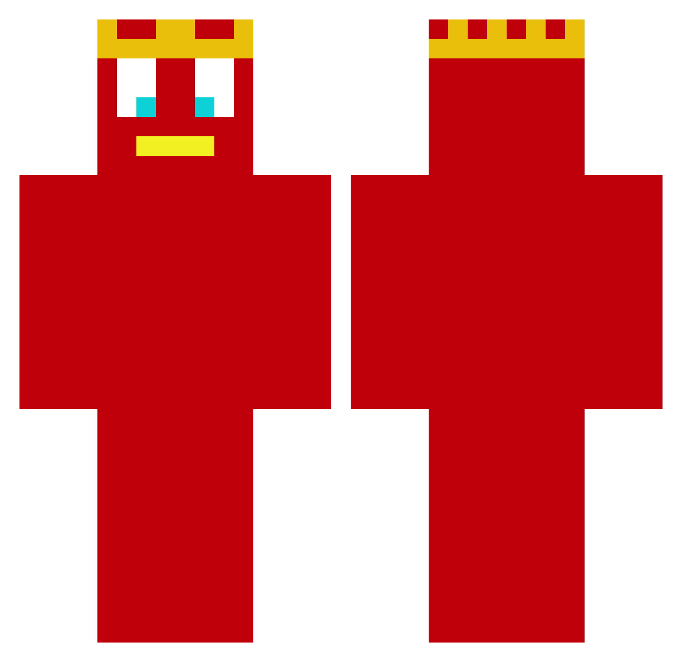 veeqz05 Minecraft skin, front and back view