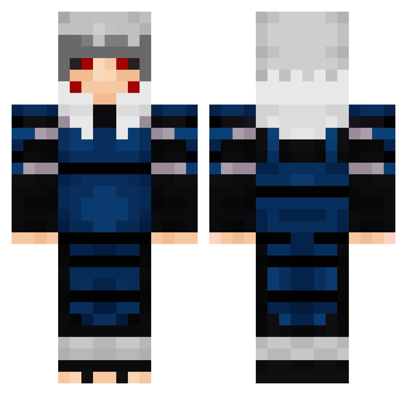 GeneralChi Minecraft skin, front and back view