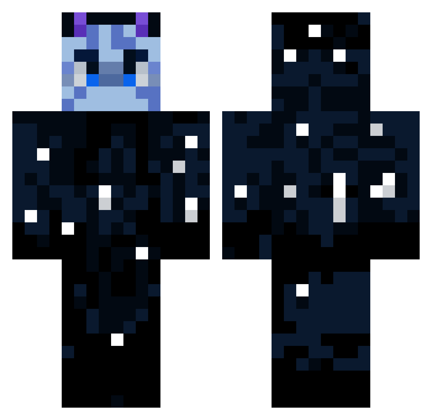 kenzorkt Minecraft skin, front and back view