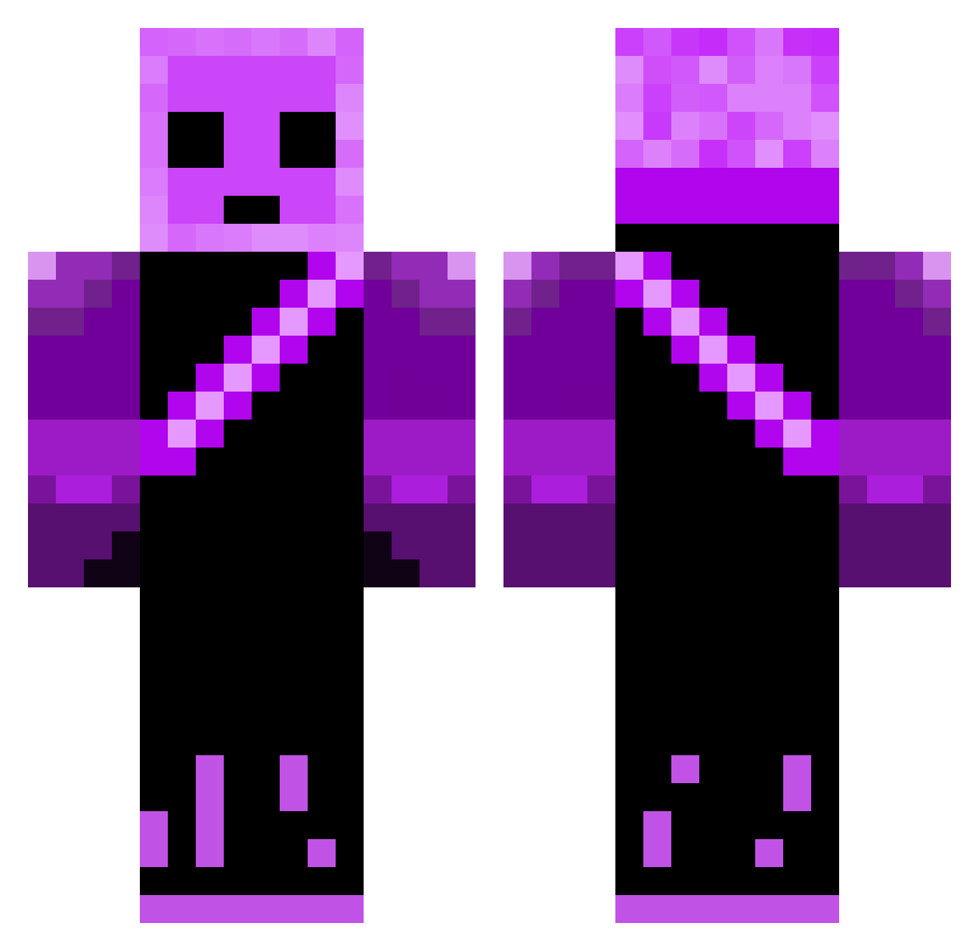 ThePasek Minecraft skin, front and back view