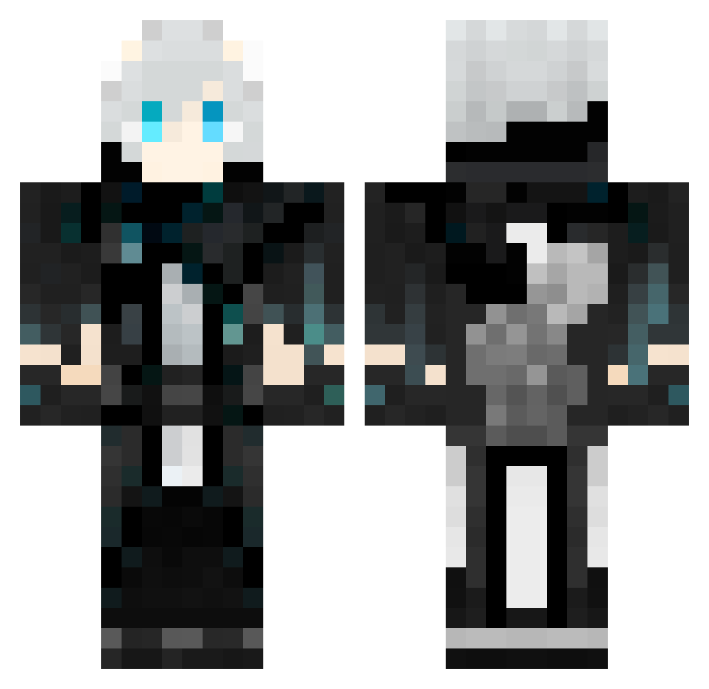 YIYI_SHISHI Minecraft skin, front and back view