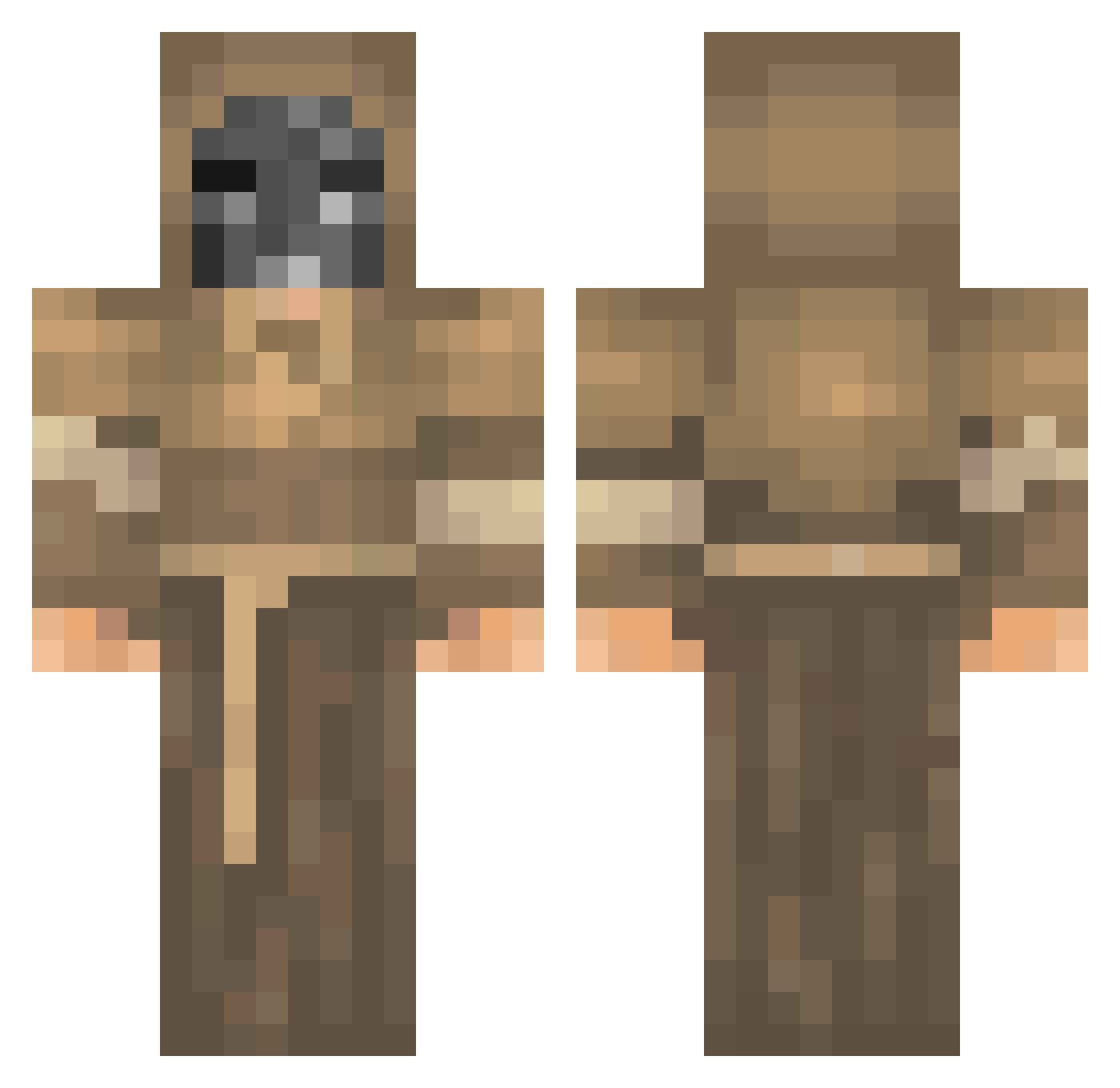 rikkert00 Minecraft skin, front and back view