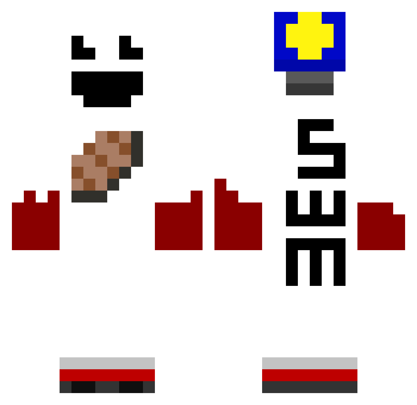 something2033 Minecraft skin, front and back view