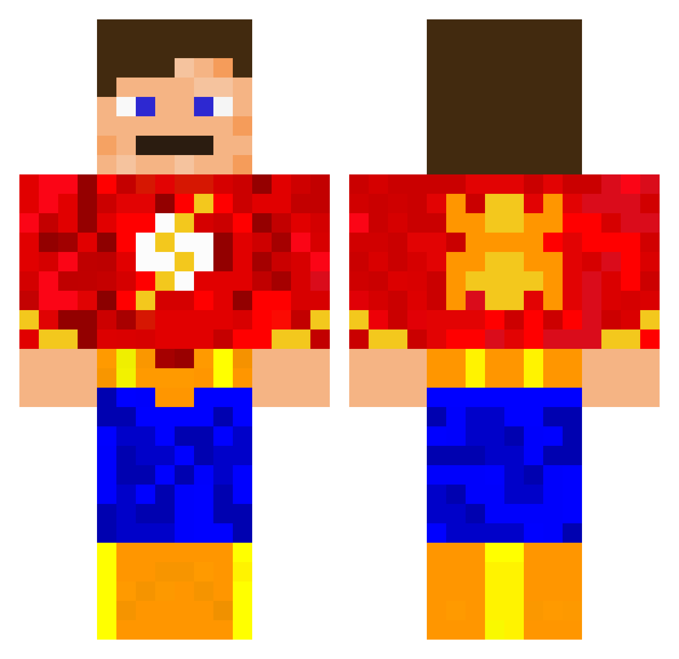 ThePatstrange_YT Minecraft skin, front and back view