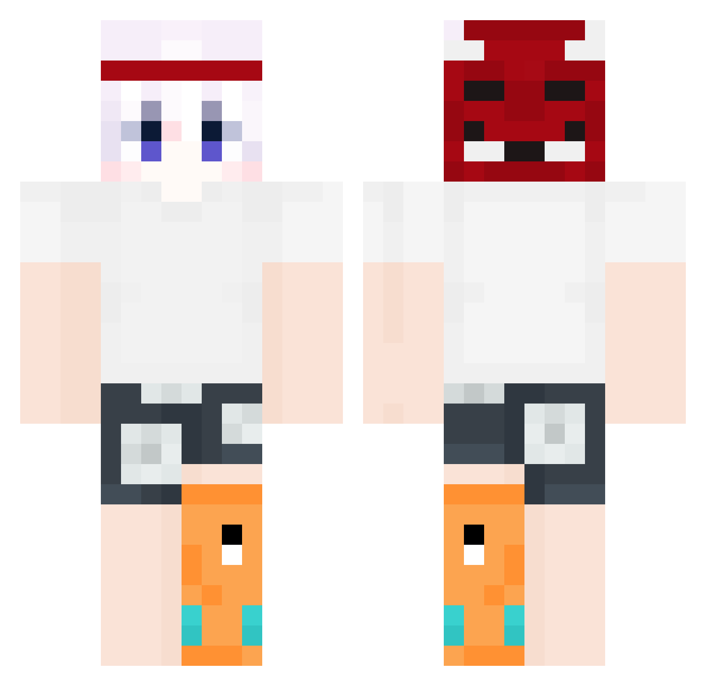 zxc_anton Minecraft skin, front and back view