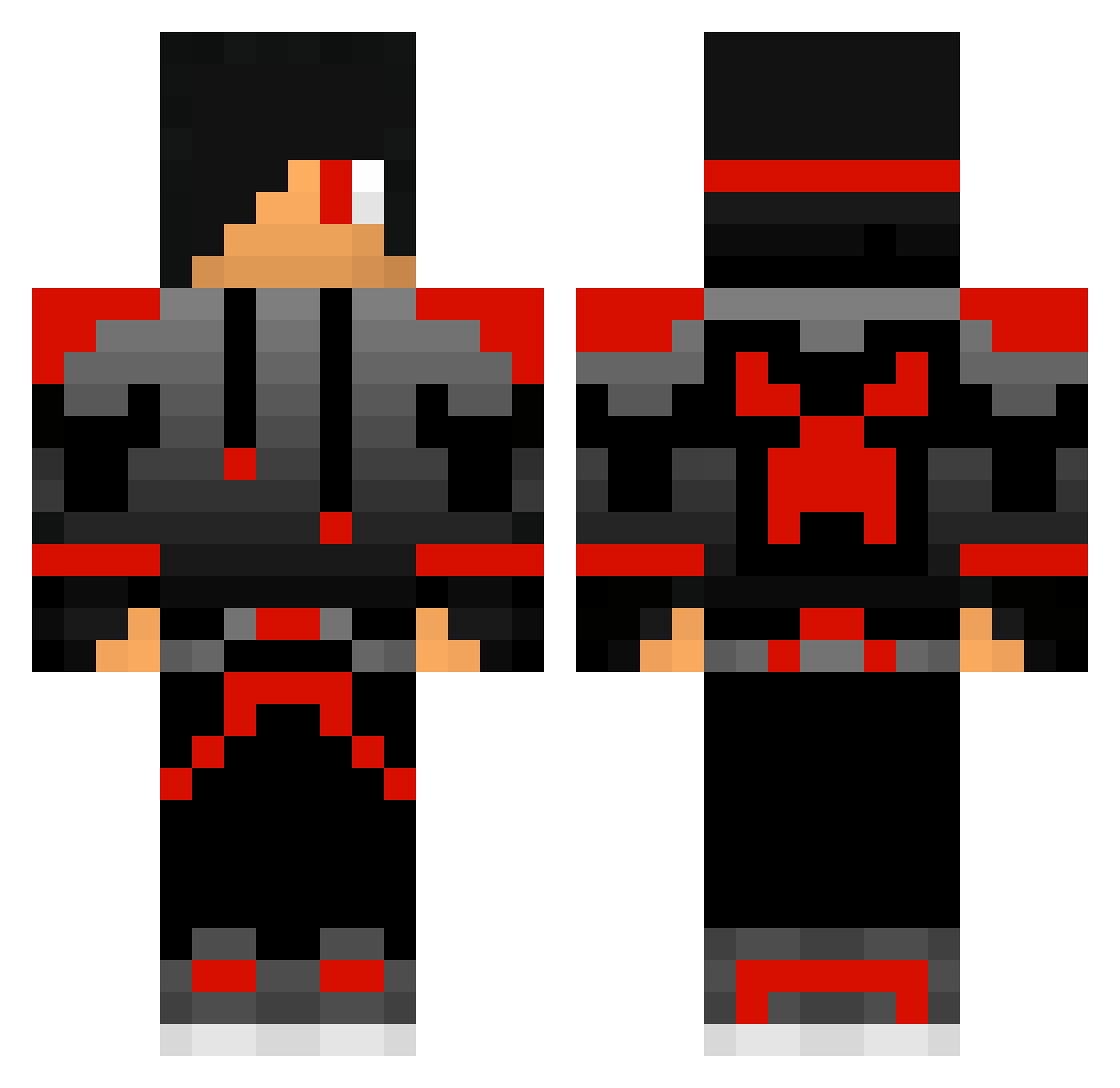 dalton55390 Minecraft skin, front and back view