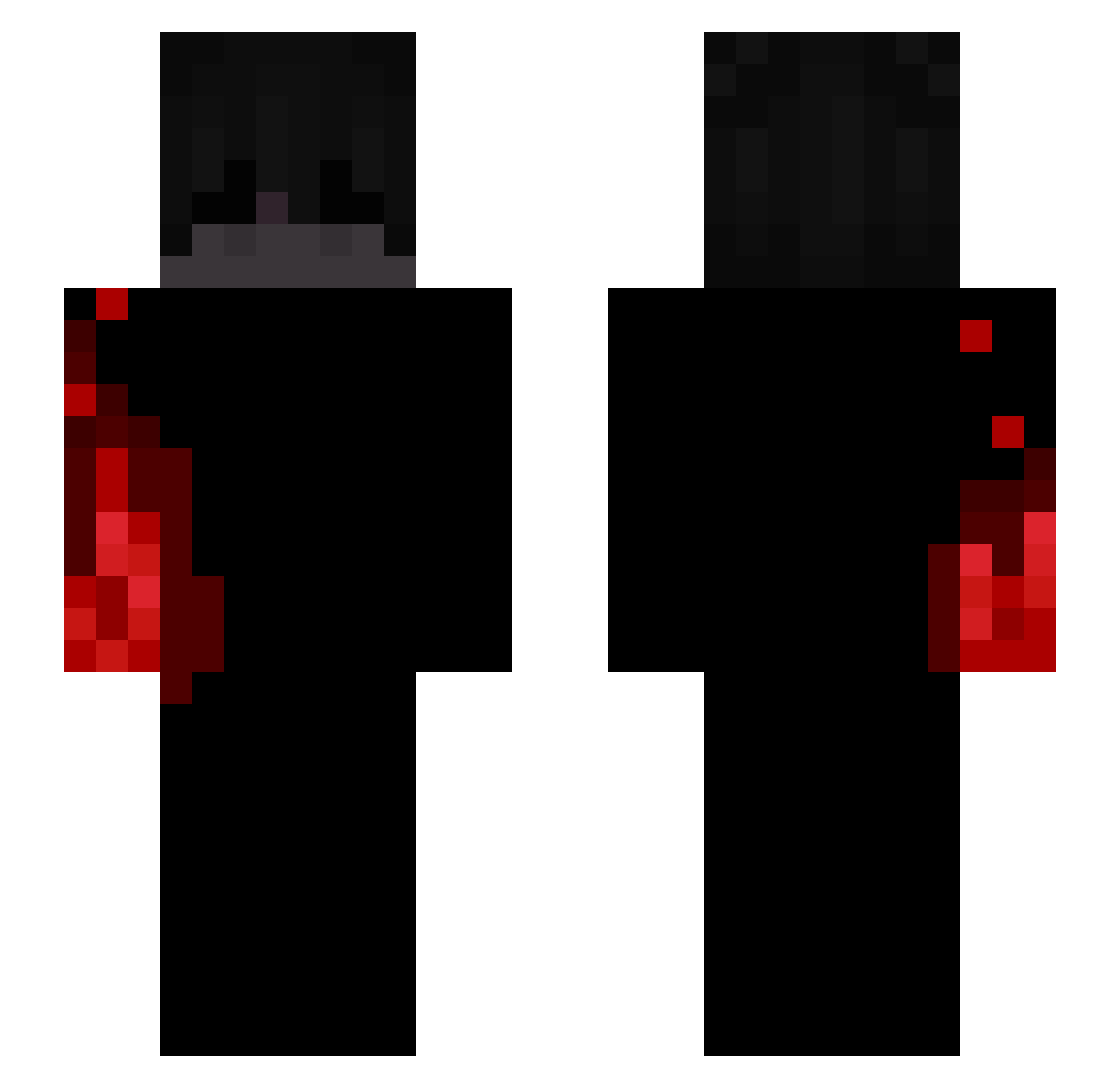3xdn Minecraft skin, front and back view