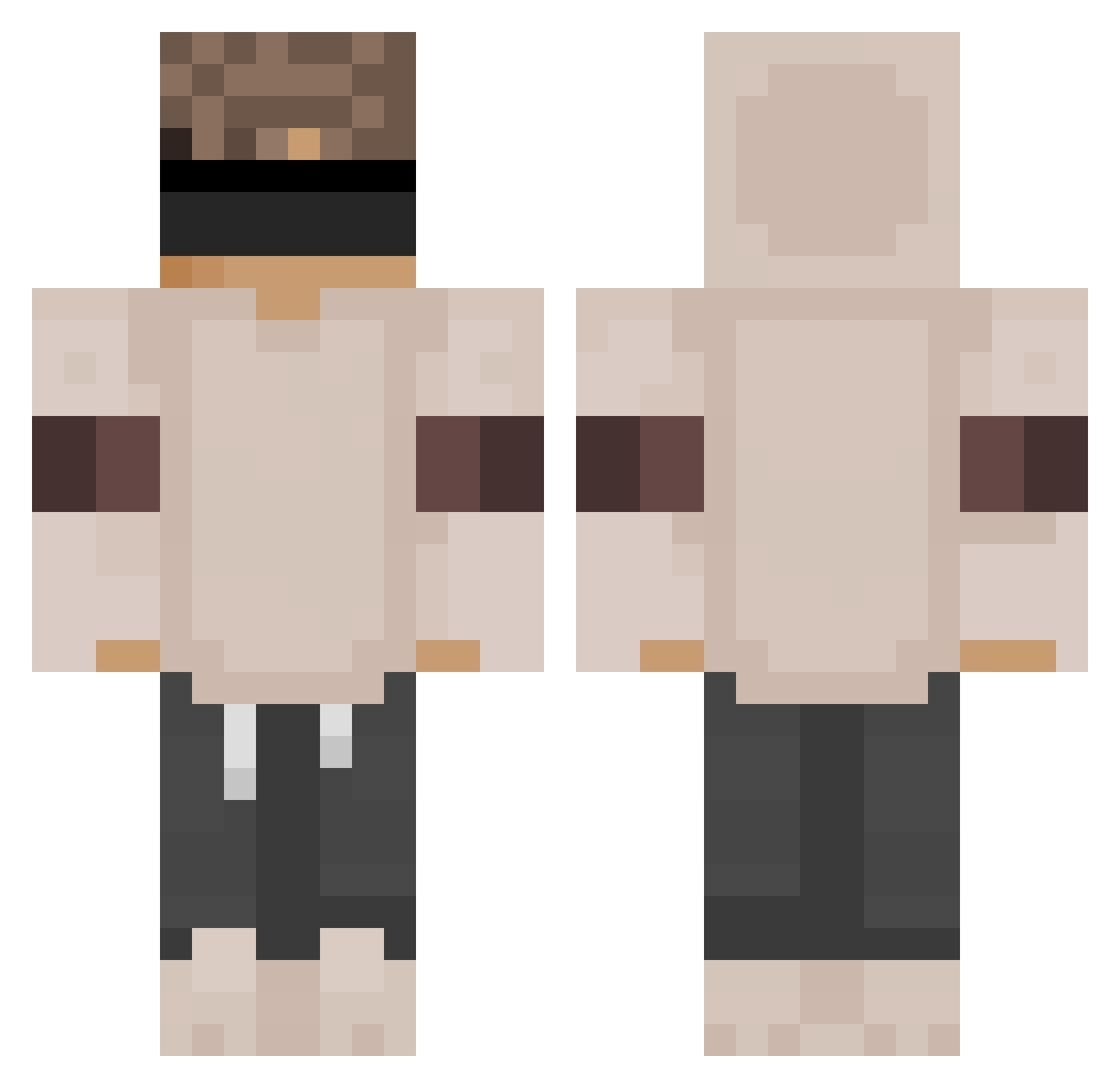 1y9_ Minecraft skin, front and back view