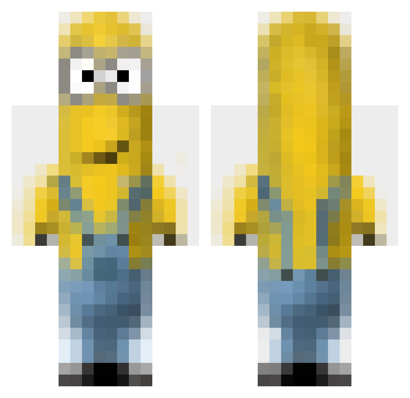 Child_Shooter Minecraft skin, front and back view