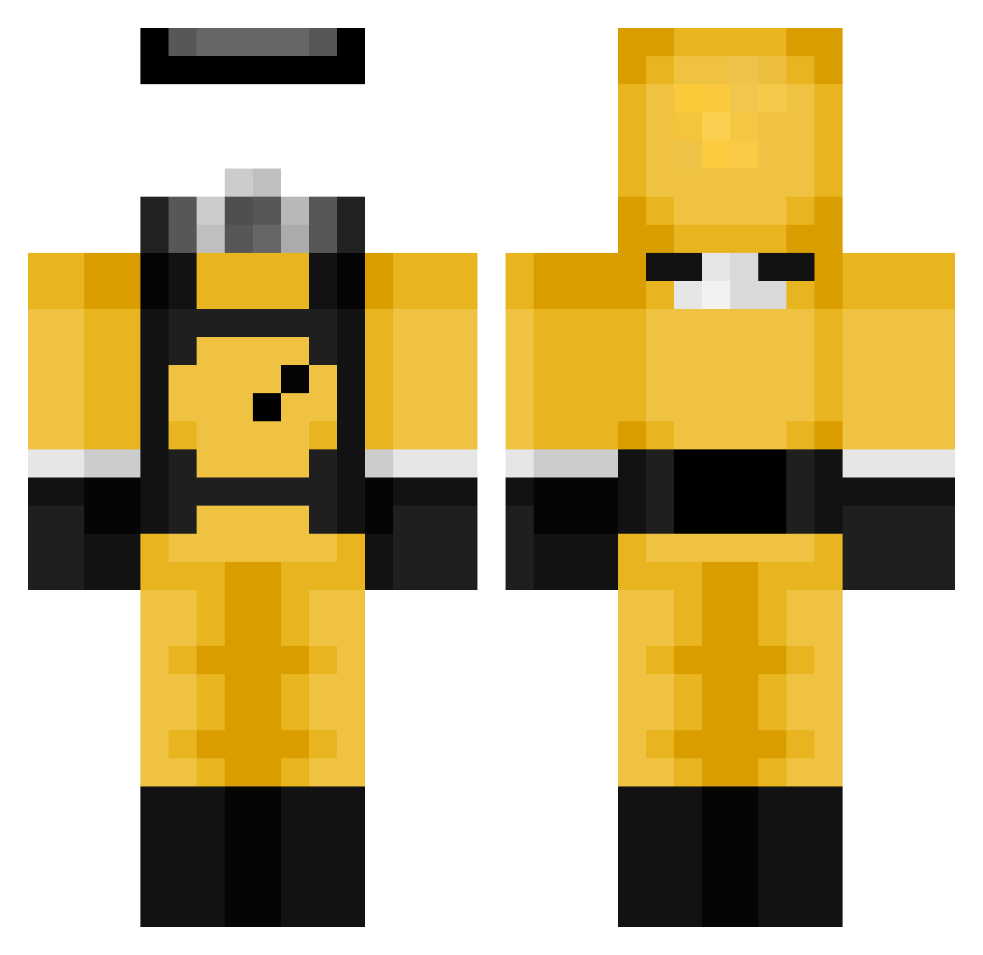 chodoch Minecraft skin, front and back view