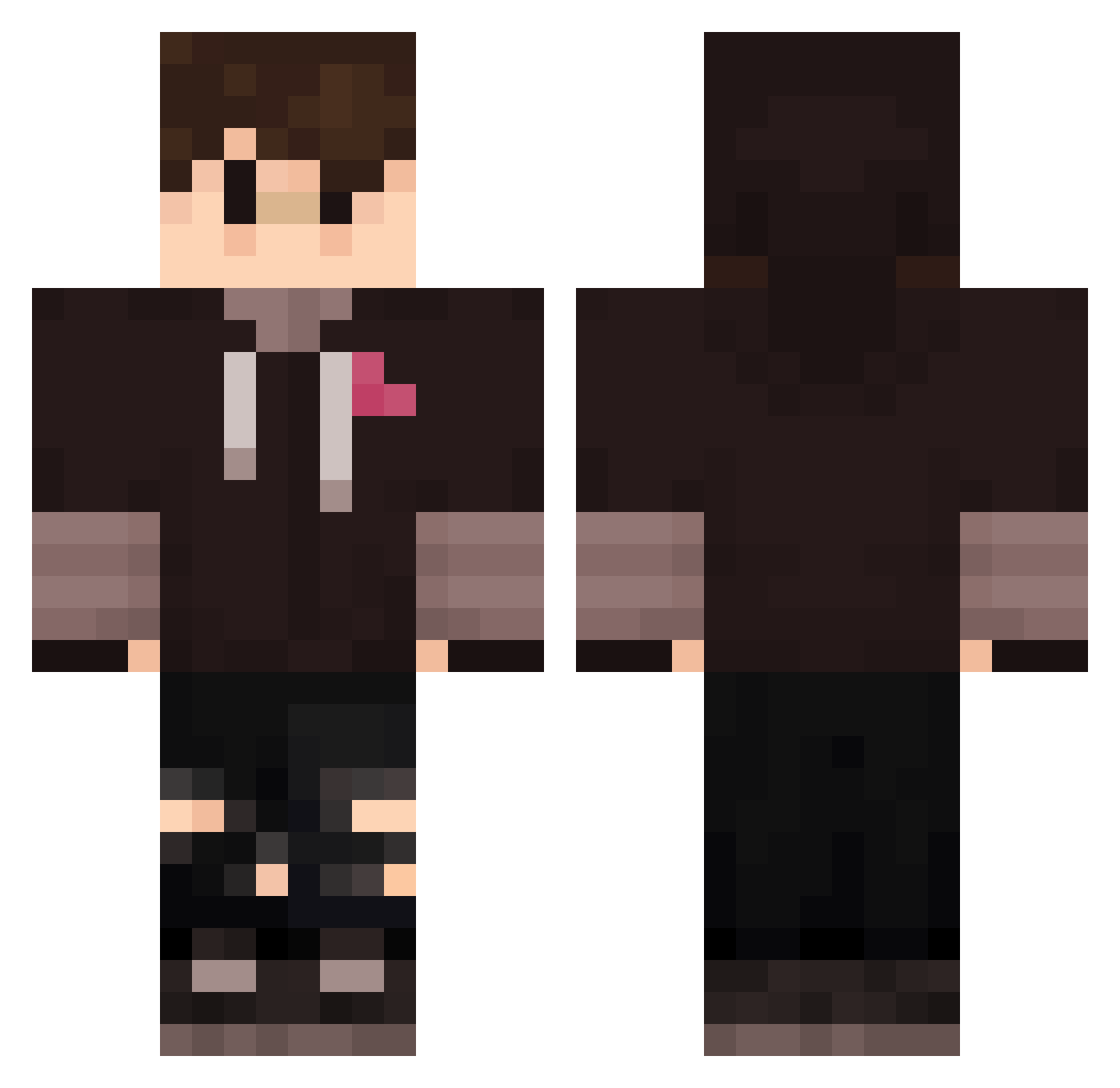 _Grian_ Minecraft skin, front and back view