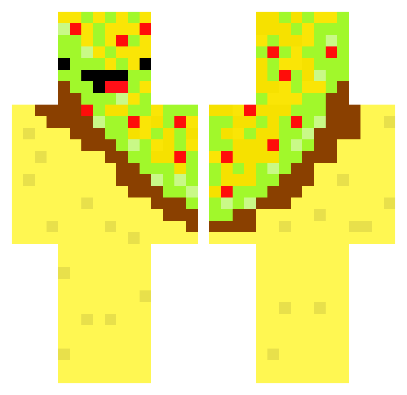 TheMrScorpion Minecraft skin, front and back view