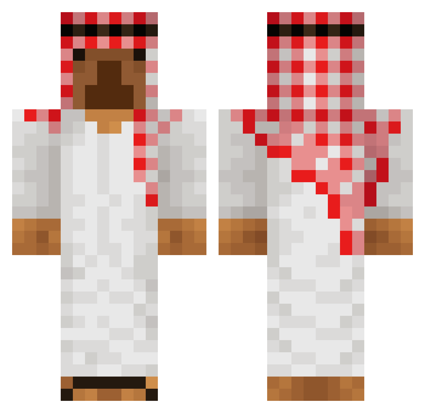 _xXbarteqXx_ Minecraft skin, front and back view