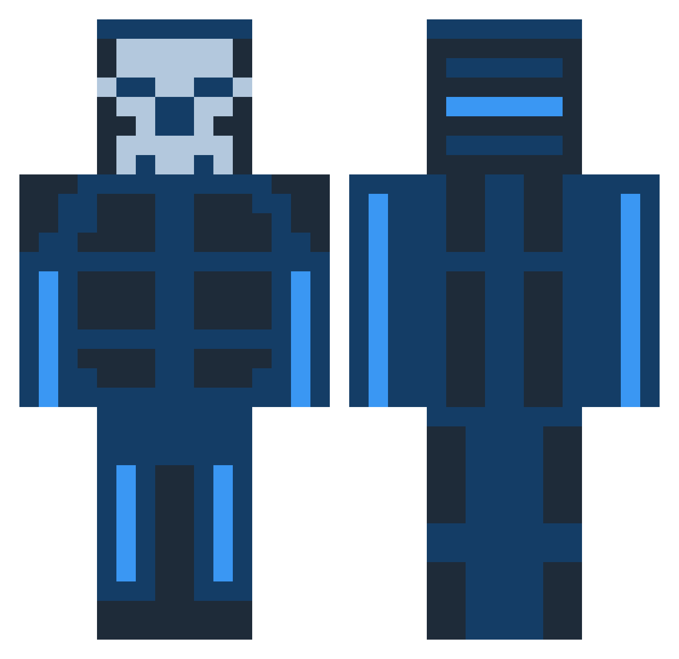 Sondih1 Minecraft skin, front and back view