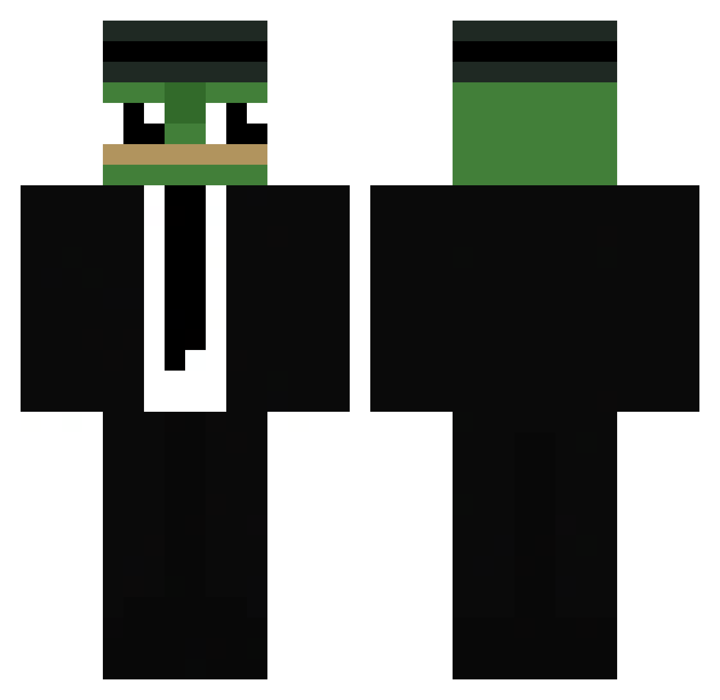 PapiCryy Minecraft skin, front and back view