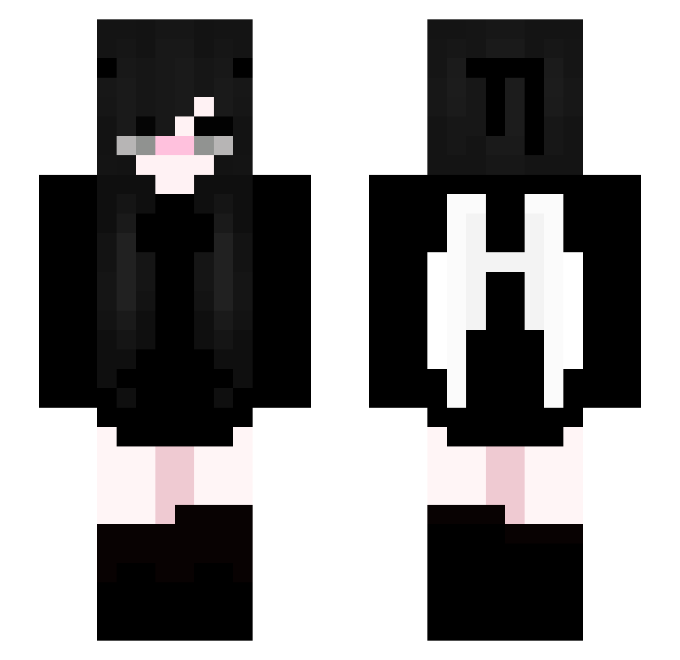 AverageChinese Minecraft skin, front and back view