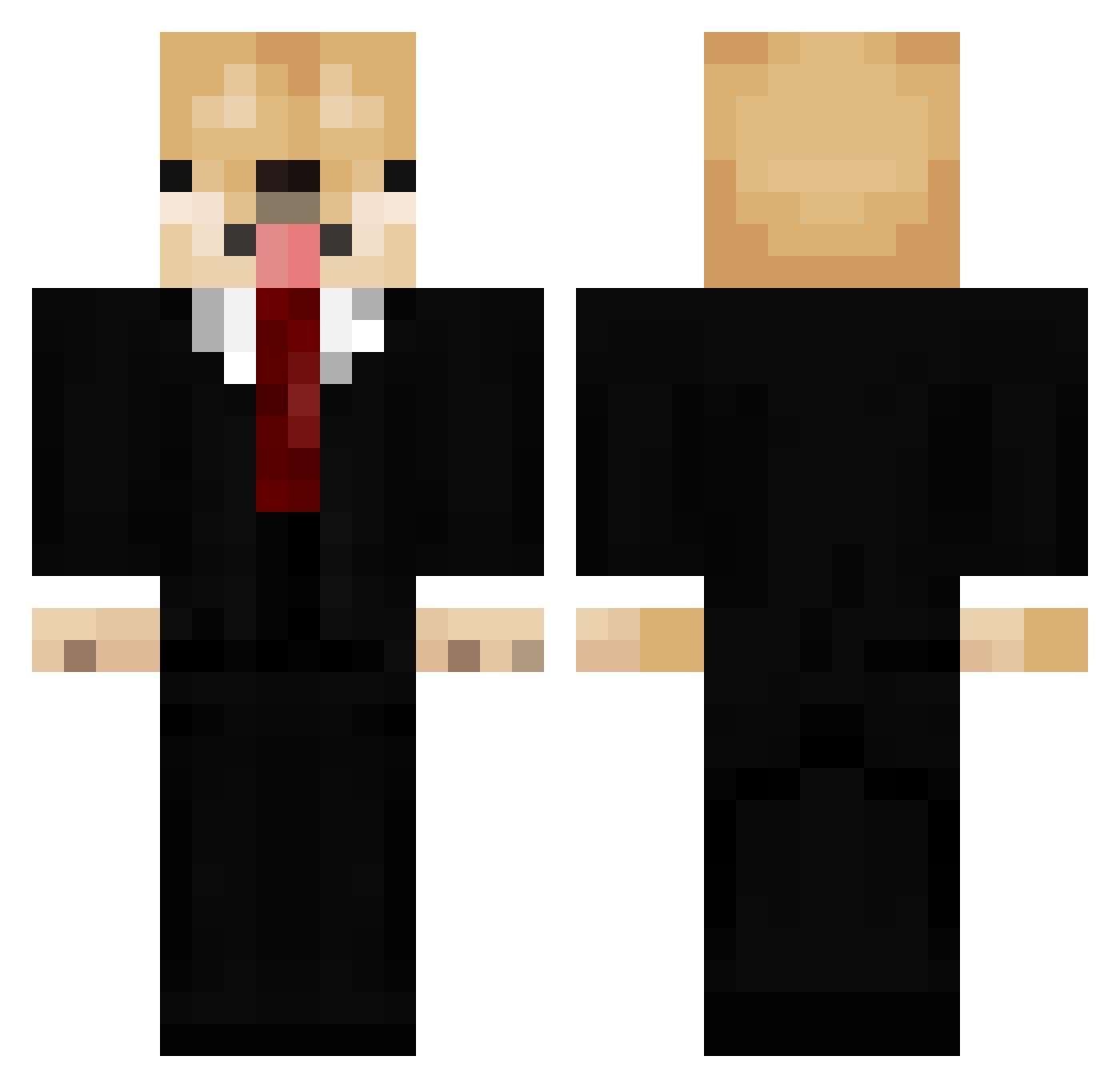 _Jesus_is_King Minecraft skin, front and back view