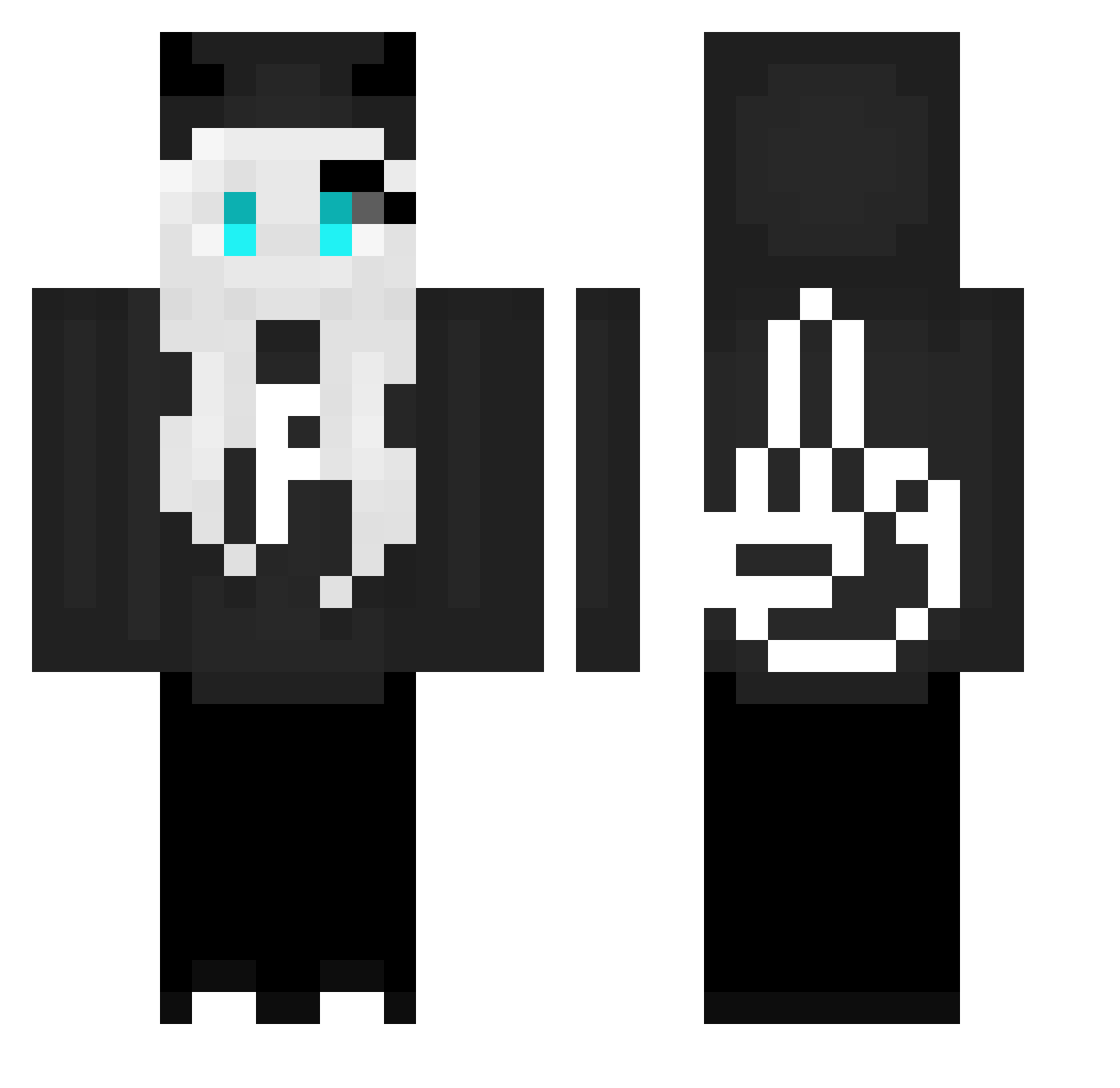 sannehero04 Minecraft skin, front and back view