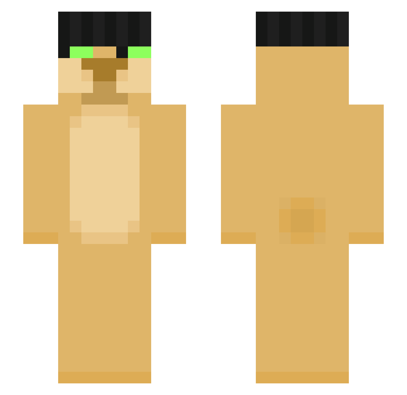 C721 Minecraft skin, front and back view