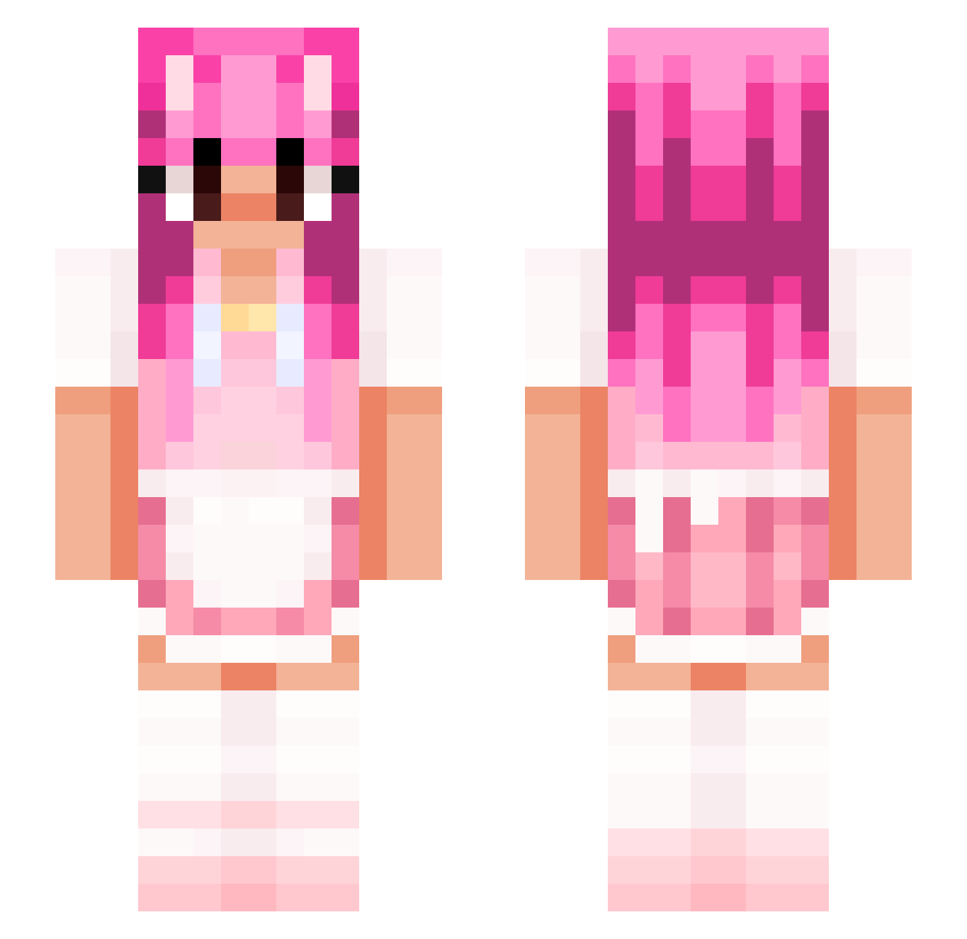Sunglasses200 Minecraft skin, front and back view
