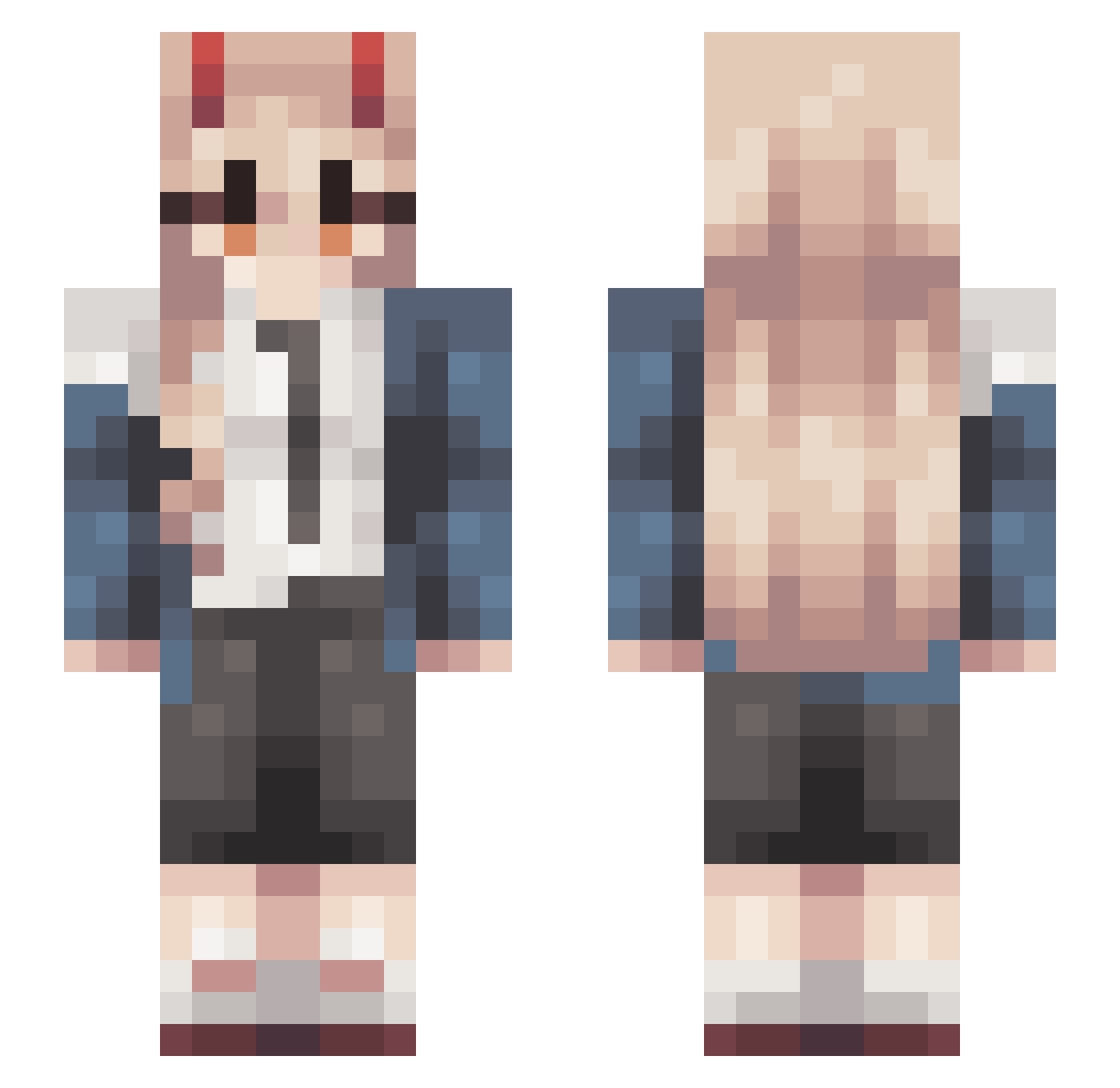 xqy82 Minecraft skin, front and back view