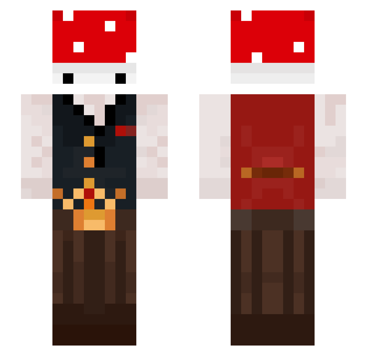 goog__ Minecraft skin, front and back view