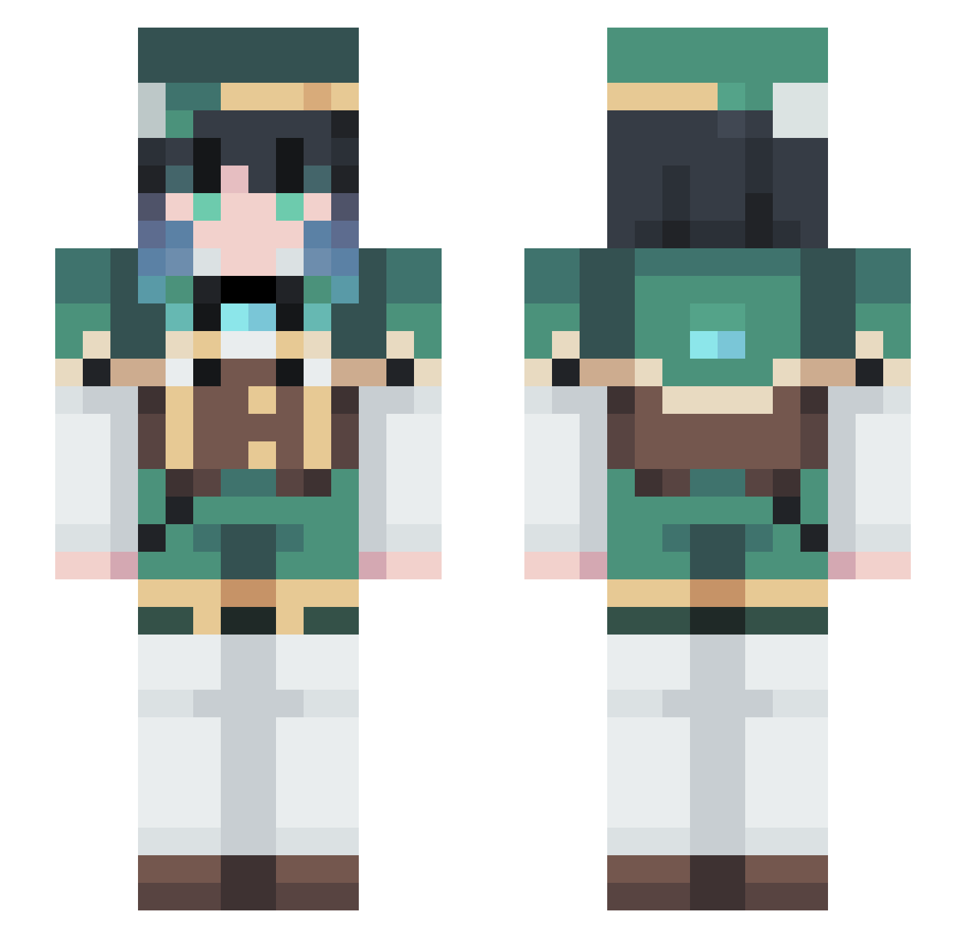 RNG_tm Minecraft skin, front and back view
